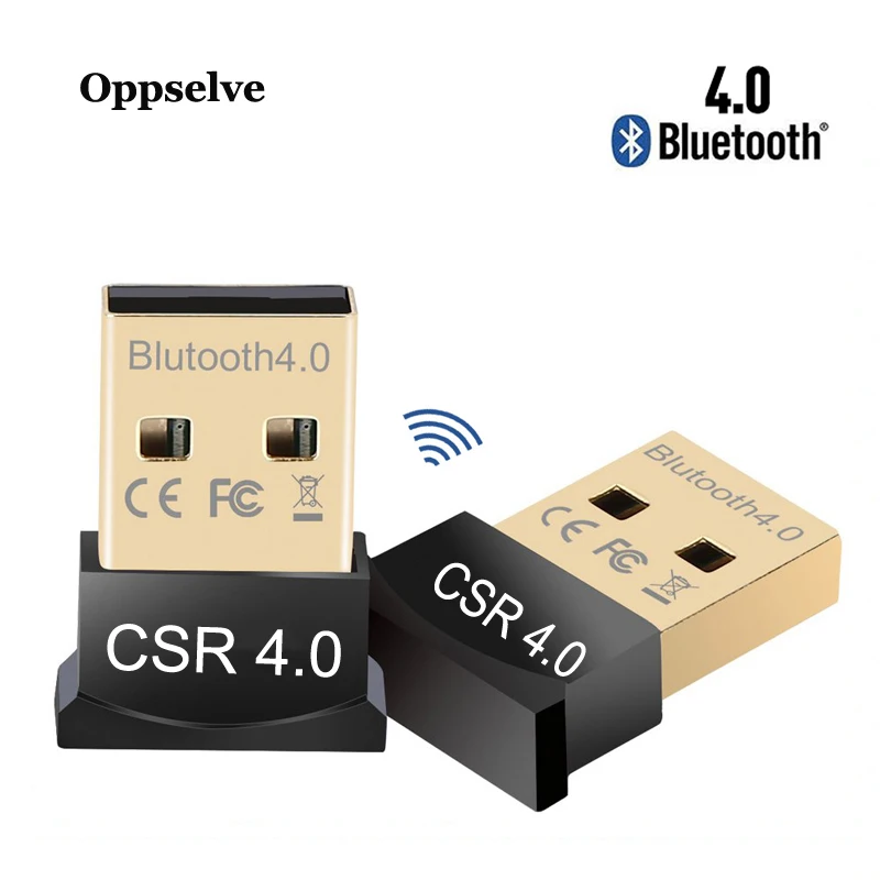 Oppselve Bluetooth адаптер V4.0 CSR Двойной режим беспроводной мини USB Bluetooth ключ музыкальный передатчик звука для компьютера ПК ноутбука