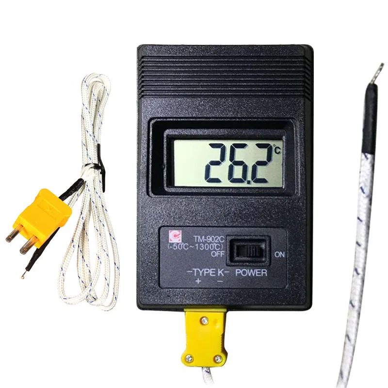 

PHONE PCB Repair TM-902c Thermocouple Probe For Lab Factory Use with digital Thermometer K type thermocouple Insertion probe