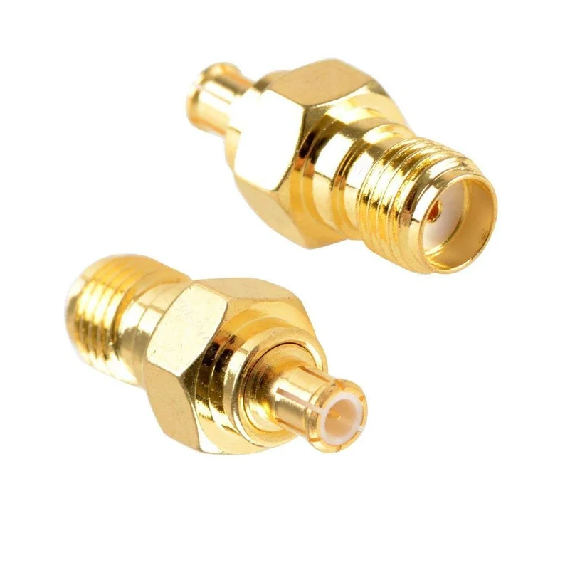 

2 Pcs RF Coaxial Coax Adapter SMA Female Jack To MCX Male Plug Gold Plating Straight Converter Connector