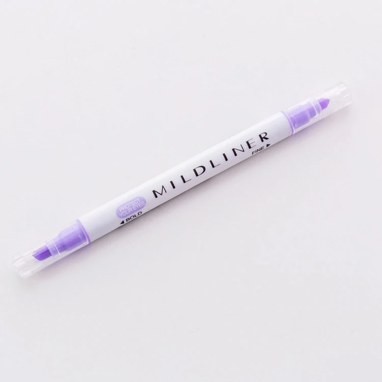 Purple CXZY Kawaii милый milkliner хайлайтер ручка набор двуглавый hilighter строчка Пастель Мел знак mildliner Стиль Искусство fluo 1M804 - Цвет: Purple