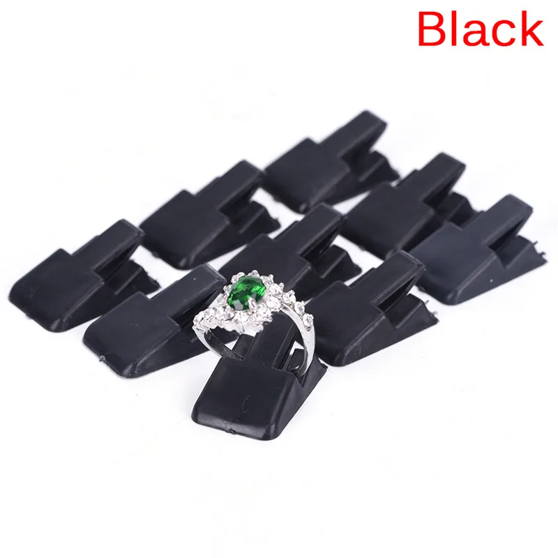 10Pcs Ring Show Plastic Frosted Jewelry Displays Holder Decoration Stand new JO