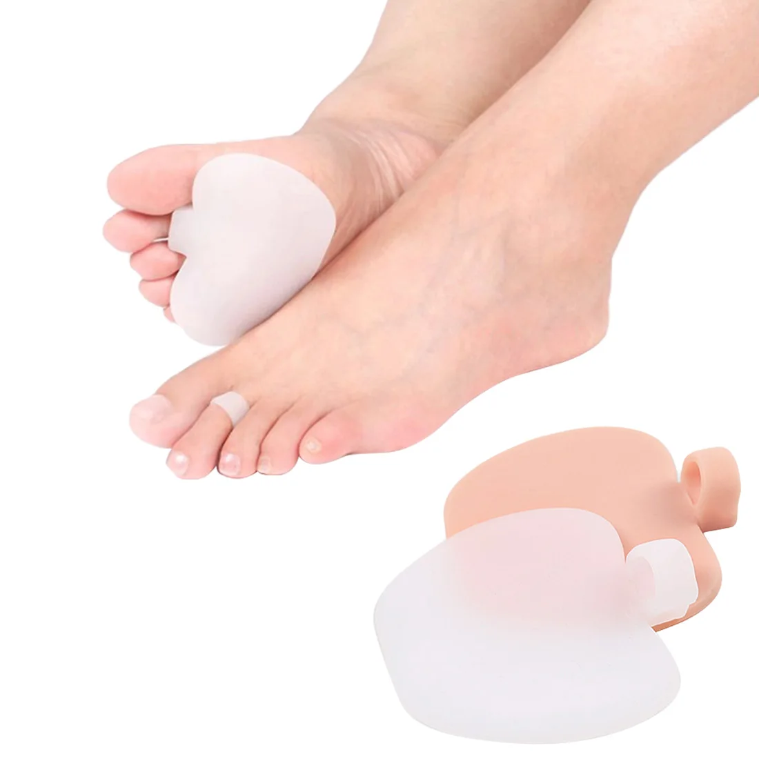 1 Pair Forefoot Foot Silicone Gel Insoles/Foot Care for Pain Relief