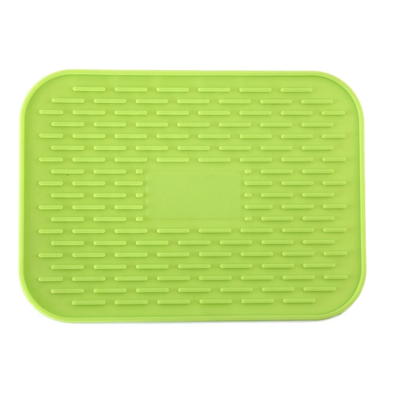 

Kitchen Sink Mat Dishes Cup Dry Mat Rack Silicone Pot Holder Heat Resistant Can Opener Non-slip Mat Table Placemat Coaster