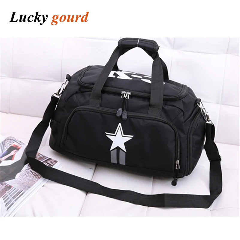 Hot Sale Casual Fashion Handbag For Men And Women Bag Shoulder Separate Shoe Large Capacity Duffel Free Shipping Z616 | Багаж и сумки