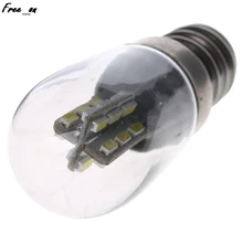 LED Light Bulb E12 2W 3014 SMD 24 LED High Bright Glass Shade Lamp Pure/Warm White 220-240V