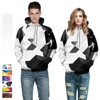 

Novelty Diamond Hoodie Sweatshirt Women Men Hip Hop Oversized Clothing Unisex 3D Colorful Print Pullover Hooded Ugly Tracksuits