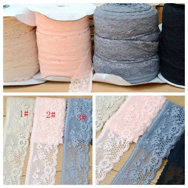 

Hot sale ace accessories Four-color stretch lace lace width 5.1 cm H5102