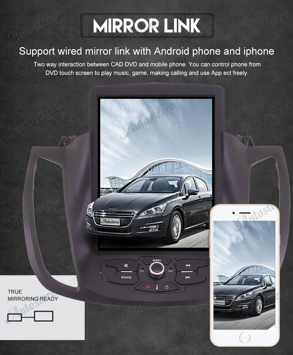 Вертикальный экран Tesla стиль Android 8,1 Автомобильный gps навигатор для FORD EcoSport 2013+ головное устройство мультимедиа авто радио магнитофон