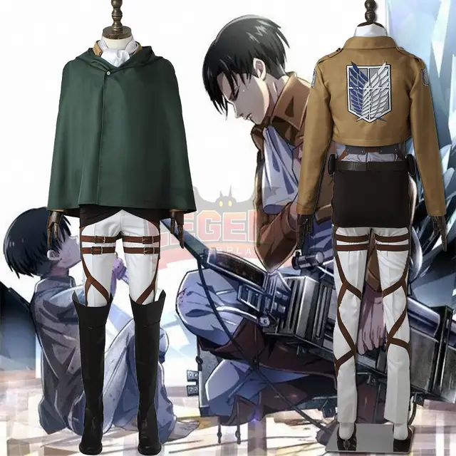 Us 820 Jacket Attack On Titan Rivaille Ackerman Costume Scout Regiment Scout Legion Survey Corps Recon Corps Shingeki No Kyojin Cos In Anime