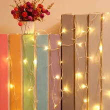 Высокое качество питание освещение лампы для мотоциклов медный провод огни строки с светодио дный 100 LED бусины и музыка Прямая