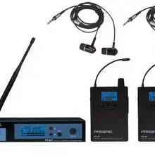 Pasgao PR80 стерео Беспроводная в ухо система мониторинга+ 2 приемника /беспроводной IEM