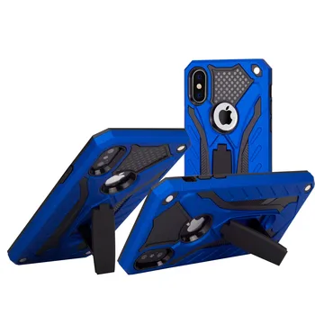 

Stand case Silicone with Armor for Samsung Galaxy A50 Blue