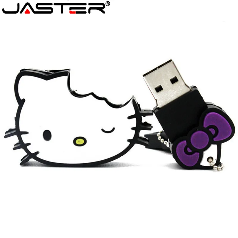 JASTER Hello kitty, usb флеш-накопитель, милая флешка, 4 ГБ, 8 ГБ, 16 ГБ, 32 ГБ, 64 ГБ, карта памяти, u-диск, usb 2,0, флеш-накопитель