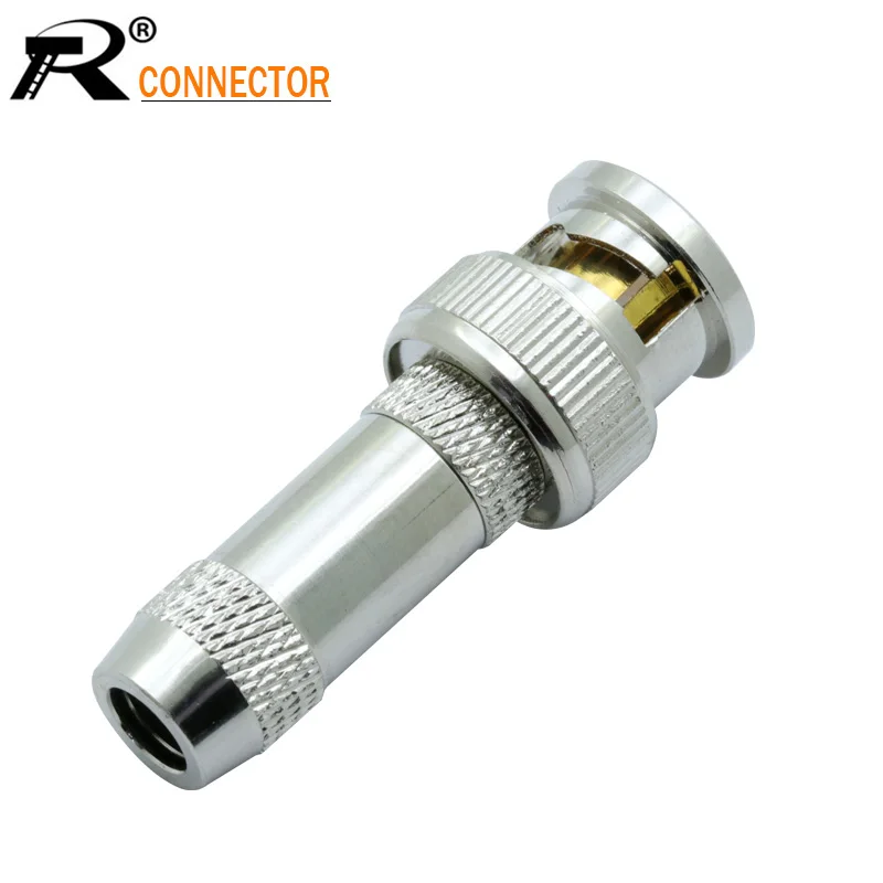 BNC Мужской обжимной разъем для RG58/RG59/RG6/RG147 кабель CCTV штекер промышленные детали