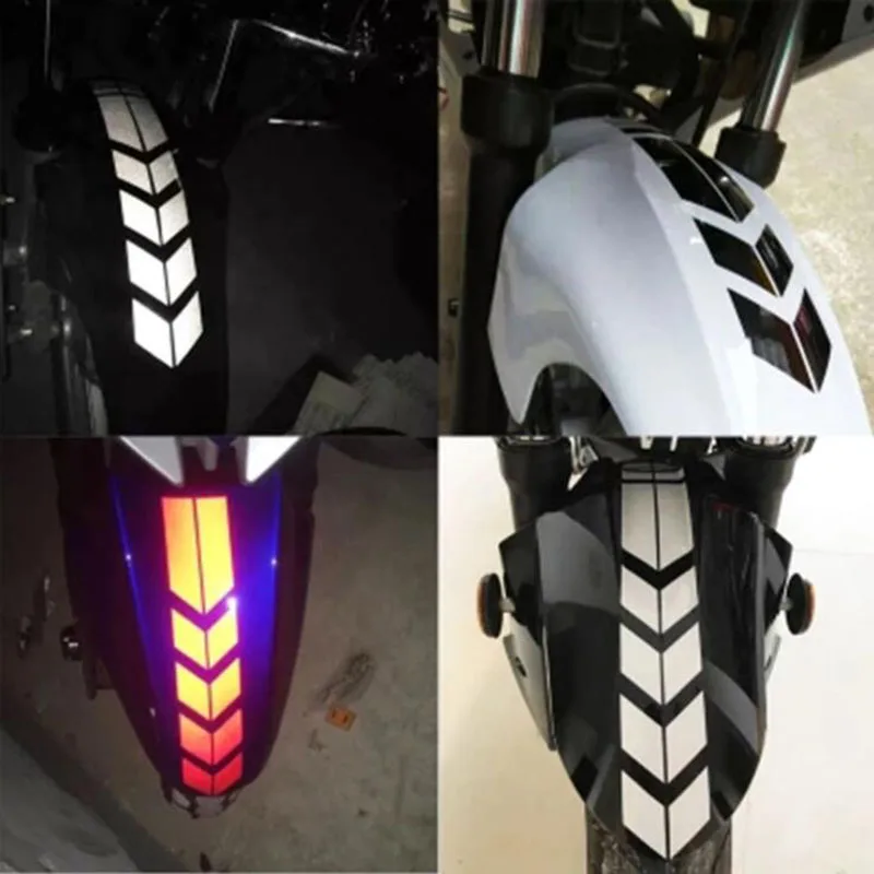 

CDCOTN 2PCS Car Stickers Motorcycle Pull Flower Sports Car Stripe Reflective Waterproof Car Fender Stickers Car Decoration