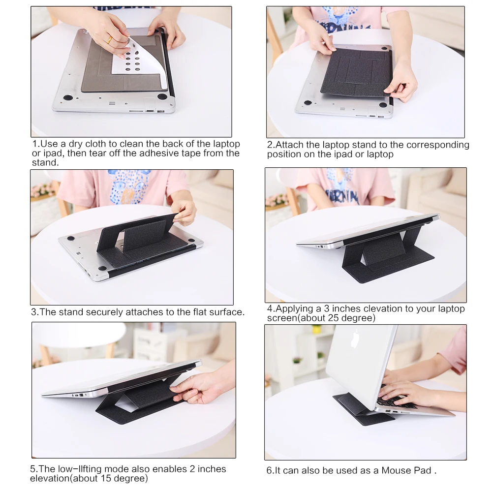  Universal Folding notebook Stand for MacBook air pro all Laptop Computer Stand Adjustable Bracket P
