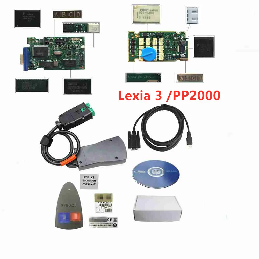 Lexia 3 V48 для Citroen/peugeot диагностический сканер Diagbox V7.83 PSA XS Золотой блок управления