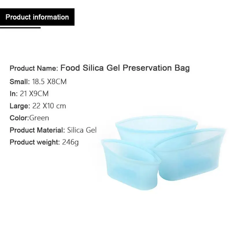3pcs Blue 2/3 шт. миска форма детская еда, молоко фрукты дополнение хранения силиконовые свежие пакеты набор герметичные многоразовые пищевые контейнеры принадлежности для кормления - Цвет: 3pcs Blue