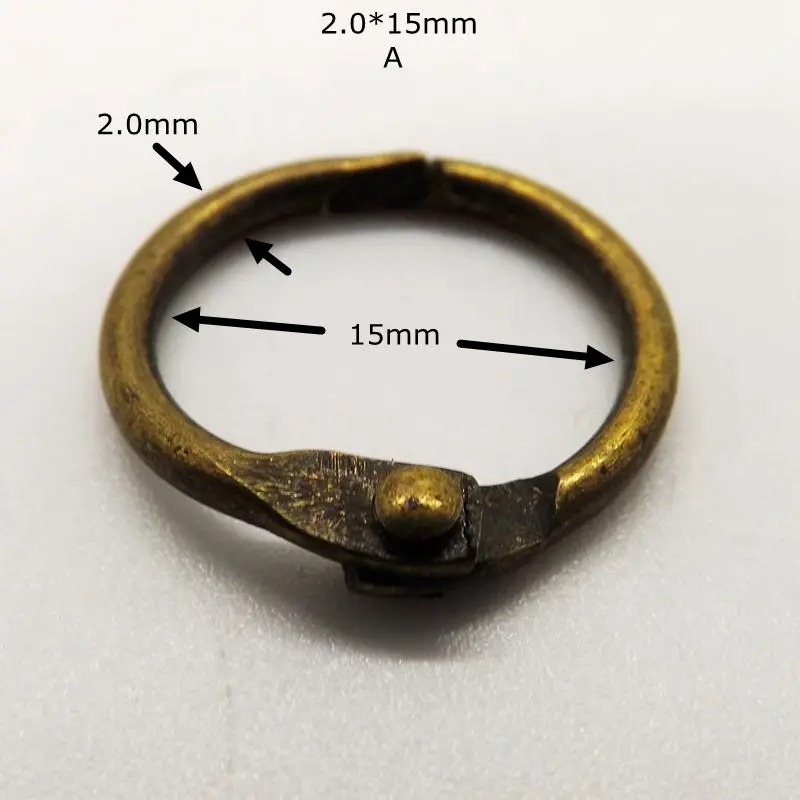 Экологичное связывающее Кольцо Античное металлическое кольцо 10 шт./упак. подвесное кольцо книга кольцо