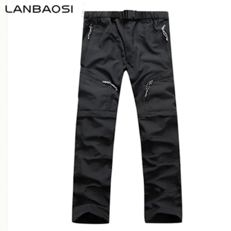 LANBAOSI Men Breathable UV Resistant Camping Pants Men's Outdoor Quick Dry Camping Fishing