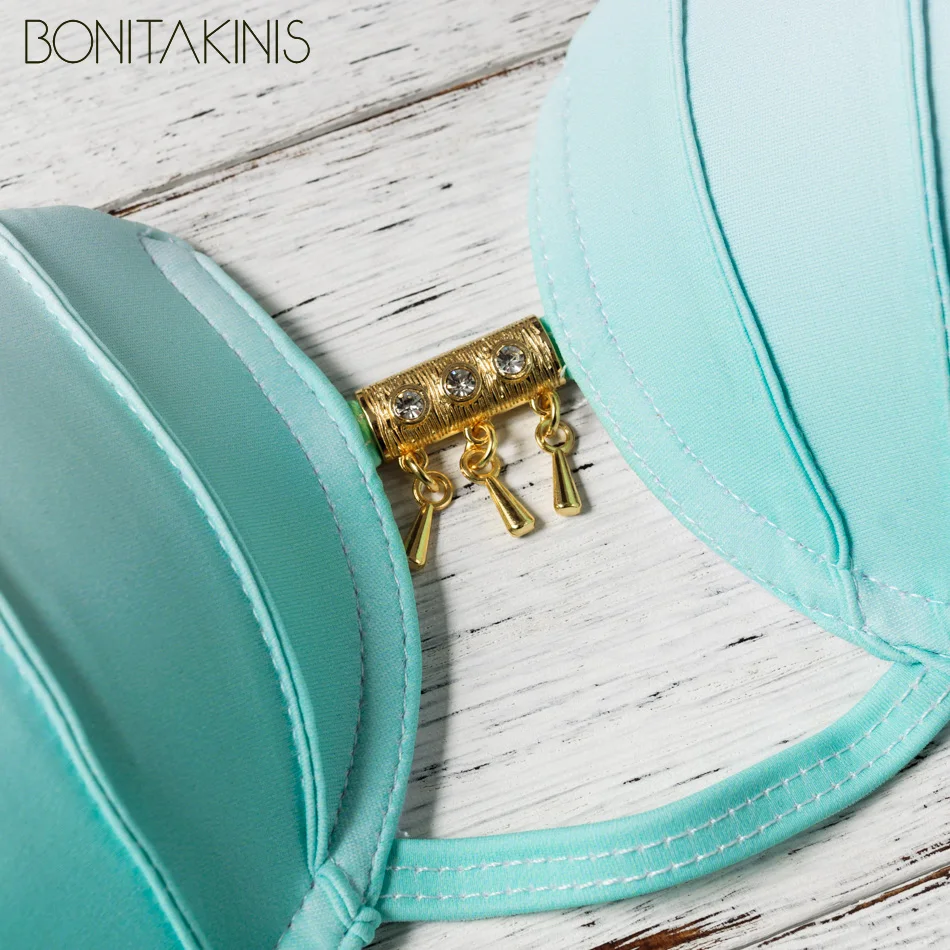 Bonitakinis фирменные Купальники Золотая цепочка с ракушкой чашка Бразильский бикини