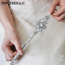 TOPQUEEN H329 свадебные аксессуары для волос Роскошный чистый горный хрусталь повязки вечерние свадебная тиара Головные уборы Свадебные аксессуары для волос