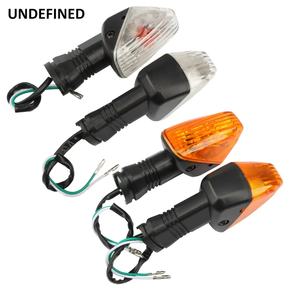 Universal LED Turn Signal Lights – Amber – Fits Kawasaki Ninja ZX-6R, ZX-10R, KLR650 & More