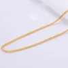 ANI 18K Yellow Gold (AU750) Chain Necklace for Women Engagement Three Color Fine Chopin Chain for Pendant 16 inches or 18 inches 1