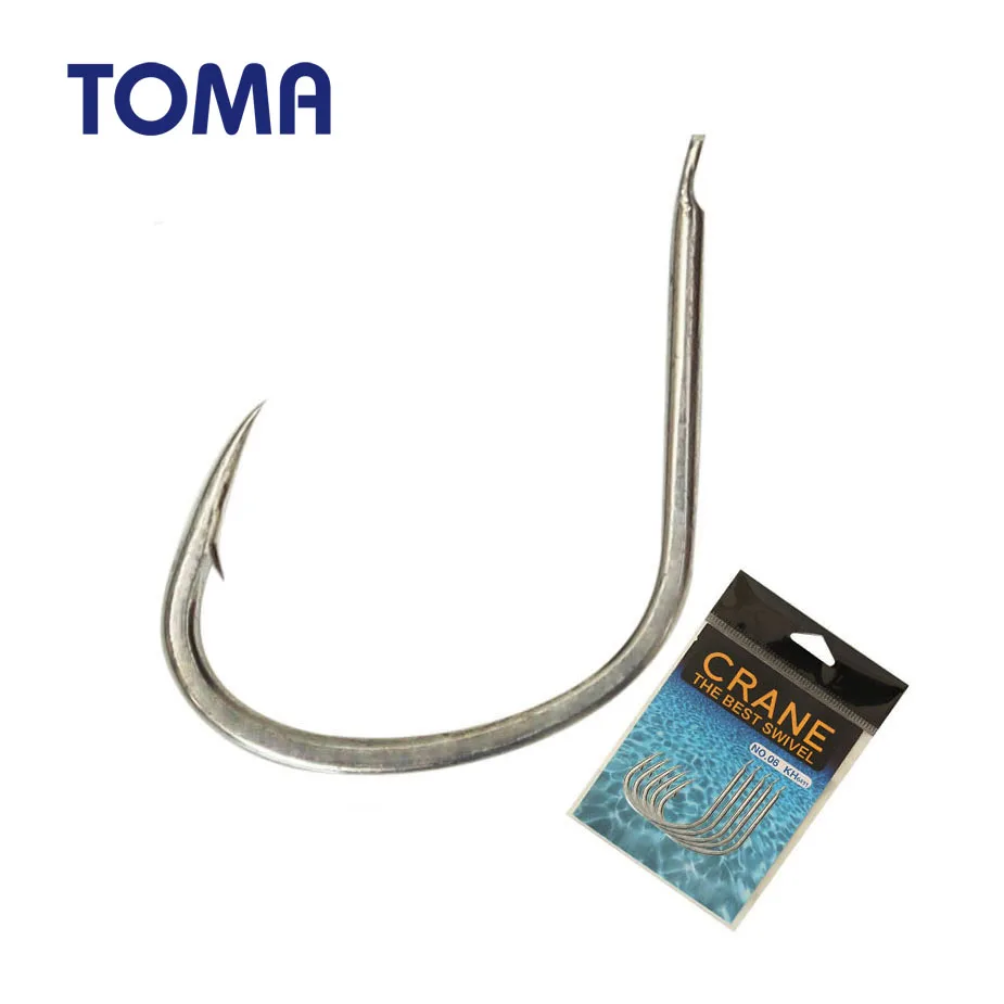 

TOMA 5Pcs Jig Assist Hook High Carbon Steel 1/0 2/0 3/0 4/0 Saltwater Fishing Slow Pitch jigging hooks Flat Craft Fishhooks