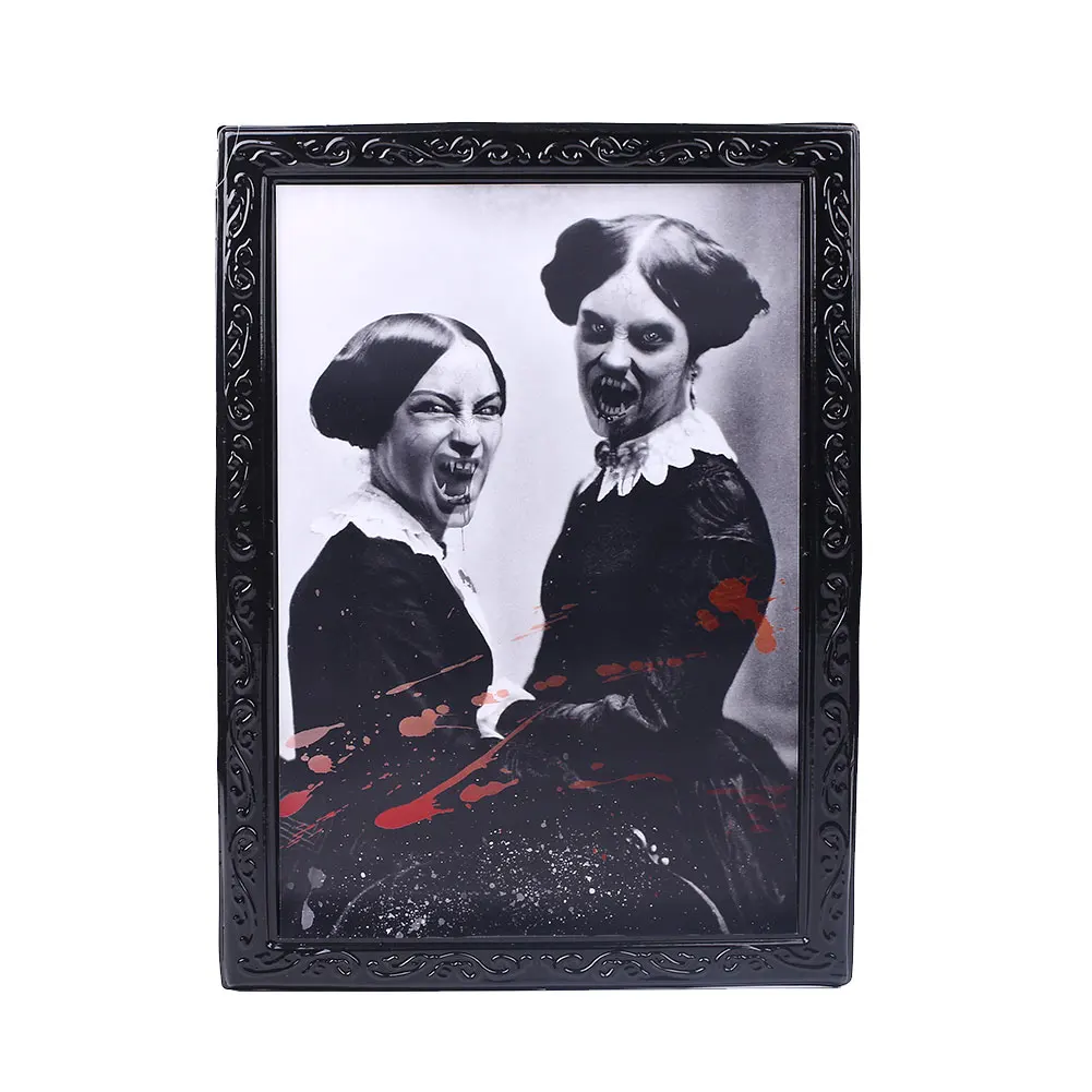 

Party Photo Ghost Frame Halloween Horror Home Morphing 3D Spooky Lenticular Picture Wall Scary