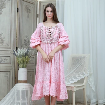 

Nightgown Home Clothing Women Elegant 2019 Dress Princes Desig Sleepwear Sleepshirts Sleep Lounge Nightdress Nightgowns Ladies
