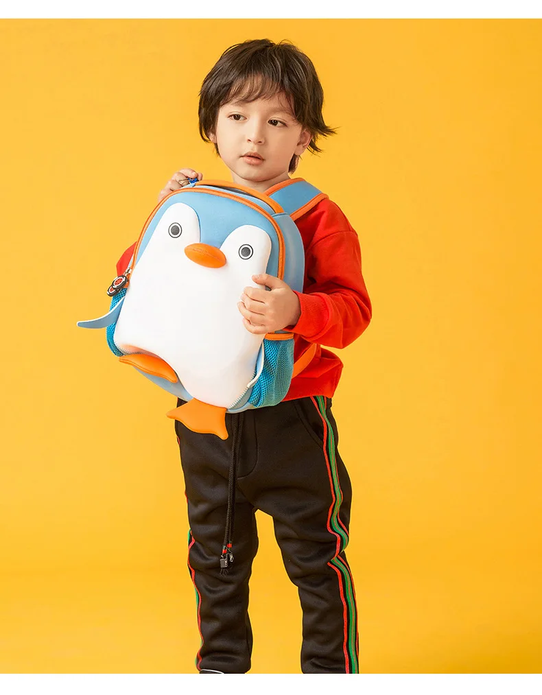Модные милые пингвин Школьный рюкзак для мальчиков и девочек детский сад мультфильм животных Школьные сумки Дети школьный Mochila Infantil