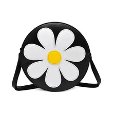 Новая модная женская сумка, женская сумка из искусственной кожи на молнии с подсолнухом, женская сумка через плечо, Carteras Mujer De Hombro