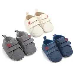 Новая парусиновая обувь для маленьких мальчиков и девочек, высокое качество, с двумя ремешками, для новорожденных, для малышей, модная