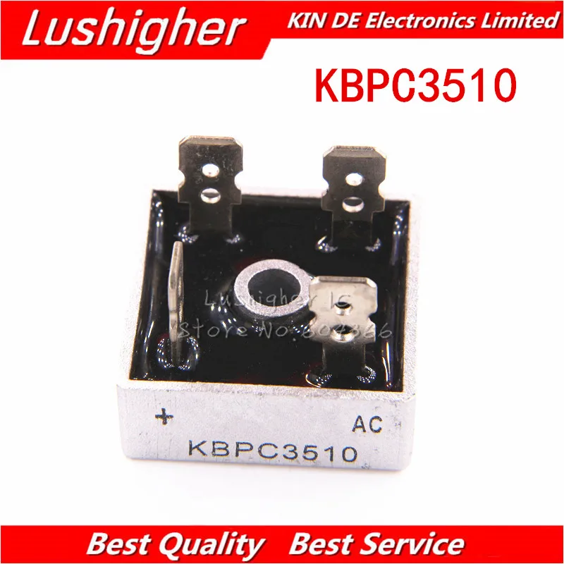 2PCS KBPC3510 Bridge Rectifier 35A 1000V New OriginalIntegrated