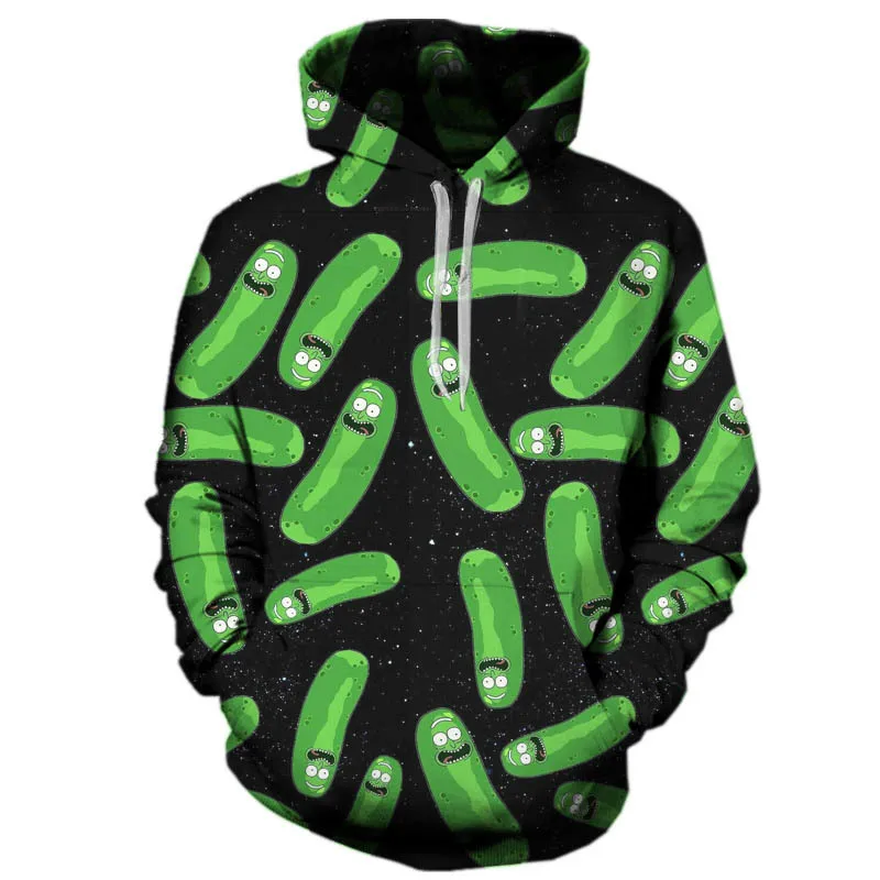 

New rick and morty pickle rick 3d printing Hoodies Women/men rick y morty fashion streetwear clothes Sweatshirts Tops Hipster