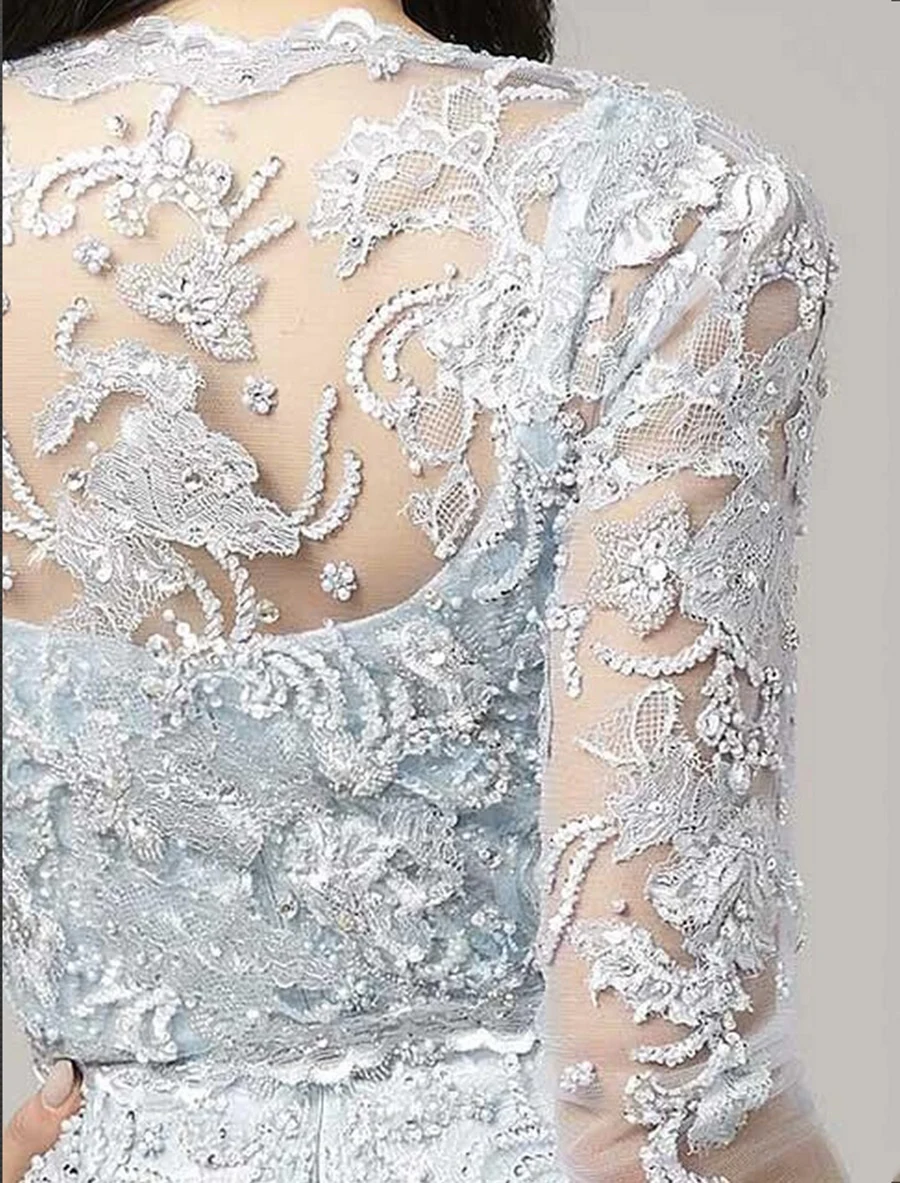 Платье для матери невесты с курткой длинное вечернее платье Vestido De Madrinha Robe Mere