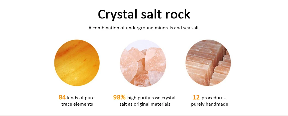 Естественная соль рок кристалл лампа здоровье красочный сенсорный светодио дный светодиодный Атмосфера Огни очищают ночные огни для