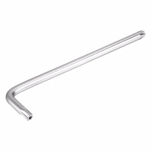 Uxcell Hot Sale 1 Pcs Long Tamper Proof Torx Star Key Bit Wrench L-Shape Nickel Plated T30