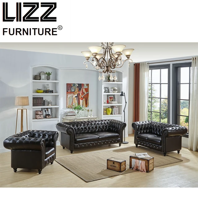 Luxe Meubelen Chesterfield Lederen Banken Voor Woonkamer Meubels ... Luxe Meubelen Chesterfield Lederen Banken Voor Woonkamer Meubels ...