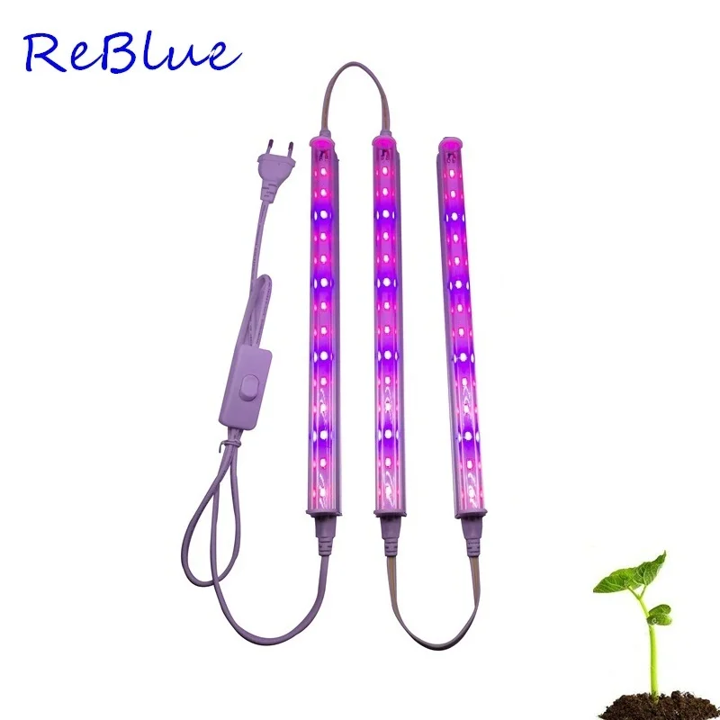 

ReBlue Plant Lamp Led Grow Light Phyto Lamps Led For Plants Grow Led 660nm 450nm light bulbs for plant growth lights seedling