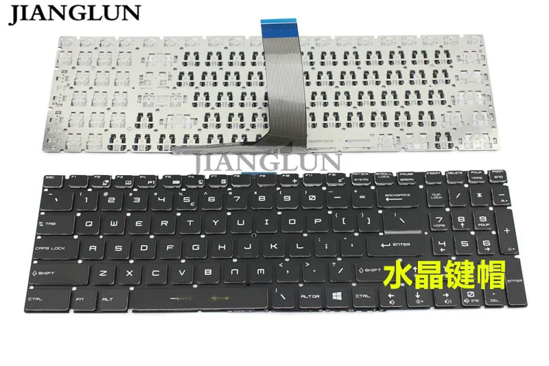 JIANGLUN новый для ноутбука MSI MS-16J5 MS-16H2 MS-16J9 MS-1793 MS-1796 США клавиатура без подсветки сзади