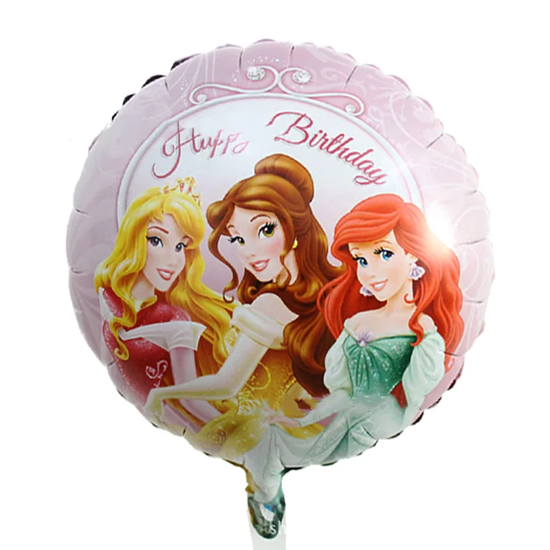 4pcs/lot 18 inch Disney Princess Theme Rotate Balloon Party Supplies