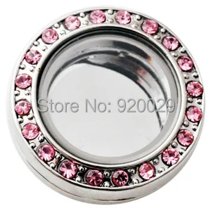 

D02106 pink wholesale jewelry snap charms locket magentic floating locket