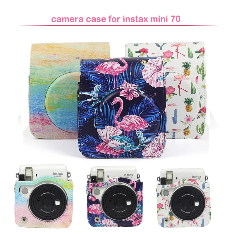 Quality Protective PU Leather Instax Camera Case Bag with