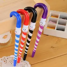 48 шт./лот 0.7 мм с синими чернилами мультфильм Рождественский Снеговик клоуны зонтик шариковая ручка подарок канцелярские