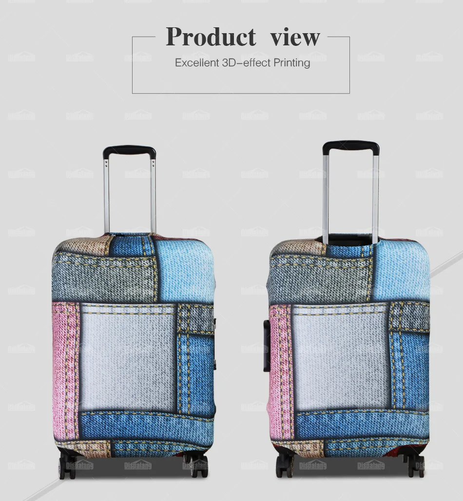 Dislapang Дизайн Модные эластичная крышка применяются к тележке чемодан индивидуальные России стиль фото на чемодан защитный Чехлы для мангала
