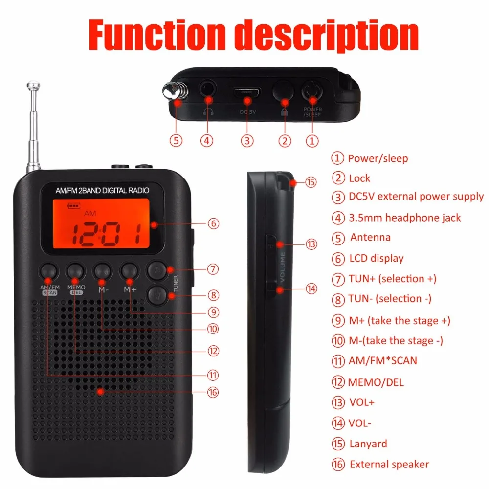 5 mini radio