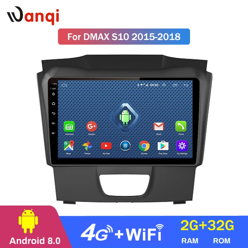 

4G Lte All Netcom Car Radio For Isuzu D-MAX DMAX 2015-2018 Android 8.0 HD 9 inch GPS Navigation Multimedia Player