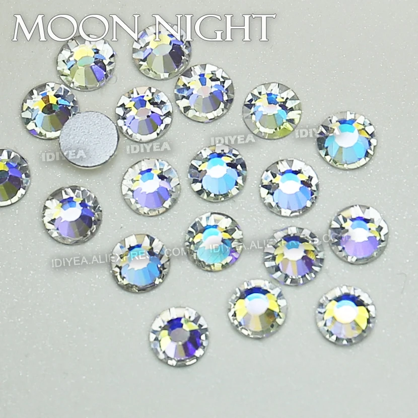 Moon Night SS3 SS4 SS5 SS6 SS10 SS20 SS30 для рукоделия стразы дизайна ногтей блестящие Кристаллы